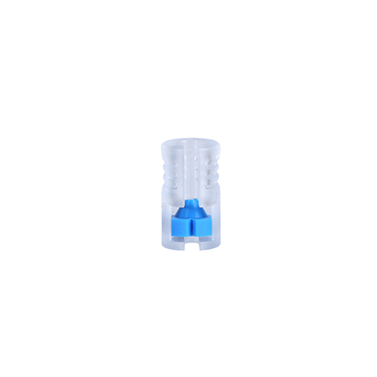 Transparent plastic microduct gas-tight block connector