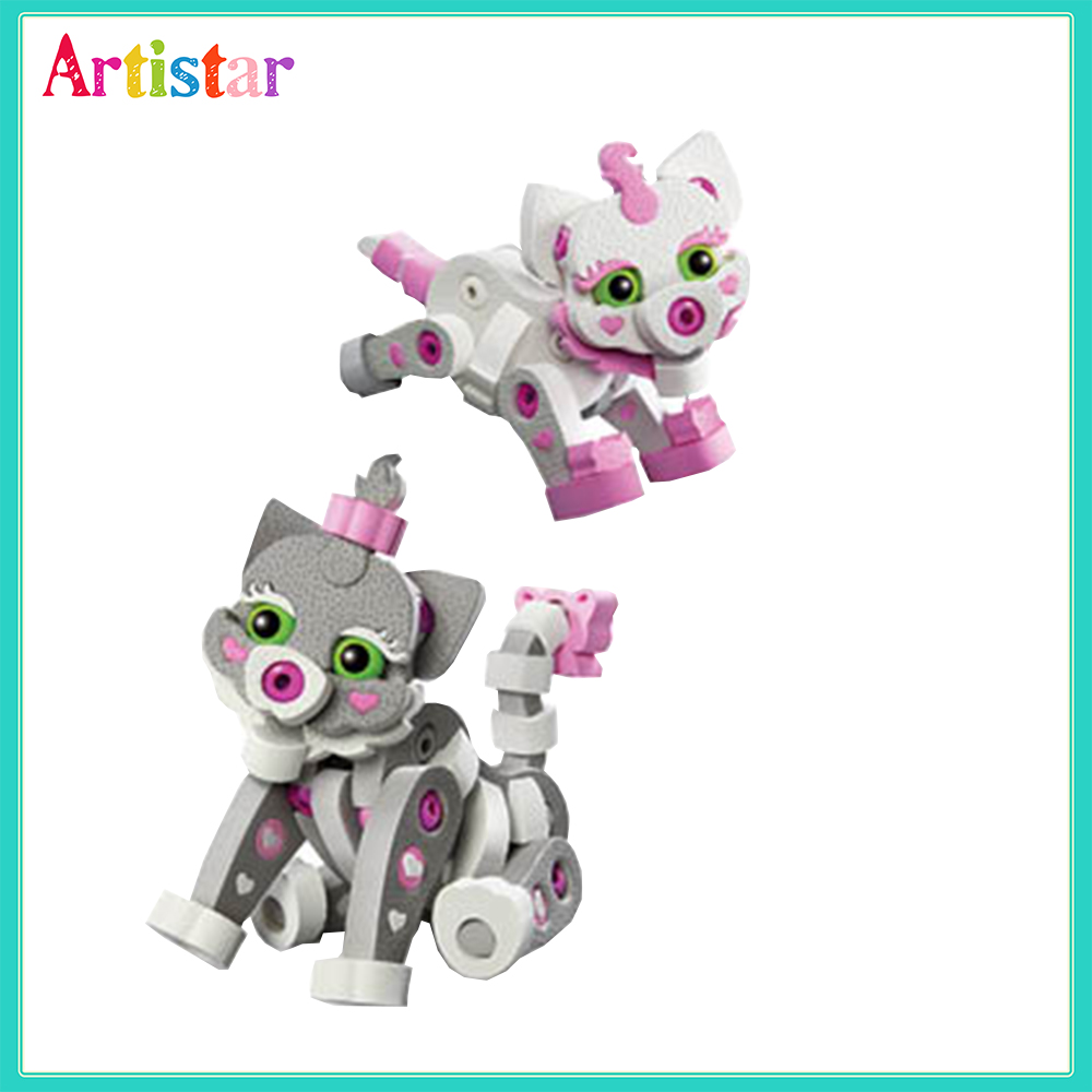 Bloco Cat Kitten Diy Beads Craft For Kids