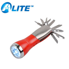Super Bright Multifuctional LED Flashlight Torch With Knife Screwdriver Tools