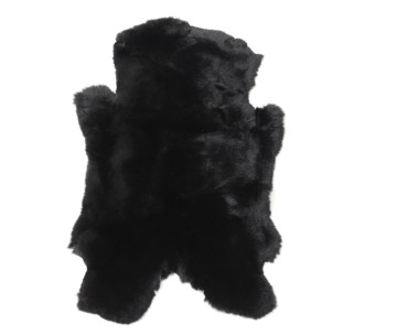 Wholesale Grade AAA white black dyed rex rabbit fur skin pelts