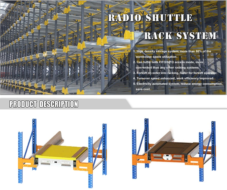 Ebil Warehouse Management System Heavy Duty Automatic Radio Shuttle Racking