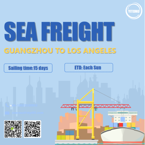 Container Sea Freight de Guangzhou a Los Ángeles