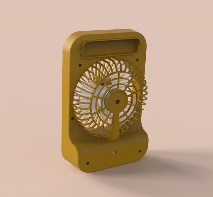 Mini Fan Kn L2885 Yellow 2