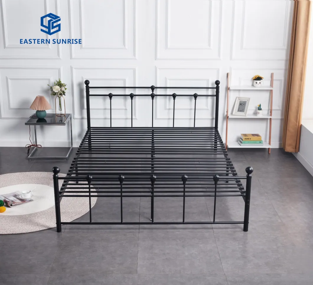 Modern Design Steel Furniture Metal Bed Frame for Single Queen King Size