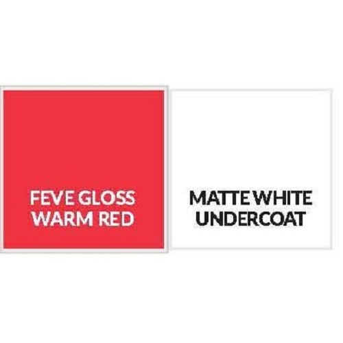 Feve Gloss Warm Red Aluminiumblech