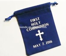 Personalized Holy Communion Velvet Rosary Pouch