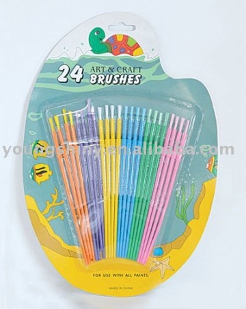 24pcs Art & Craft Brushes