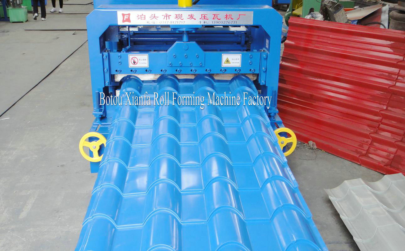 glazed roof tile machine