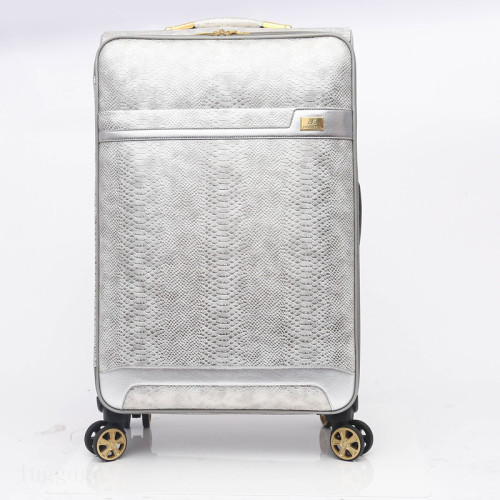 Snake Leather Travel Trolley Bagasi