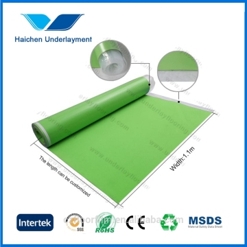 Green EVA foam laminate accoustic underlay underfloor