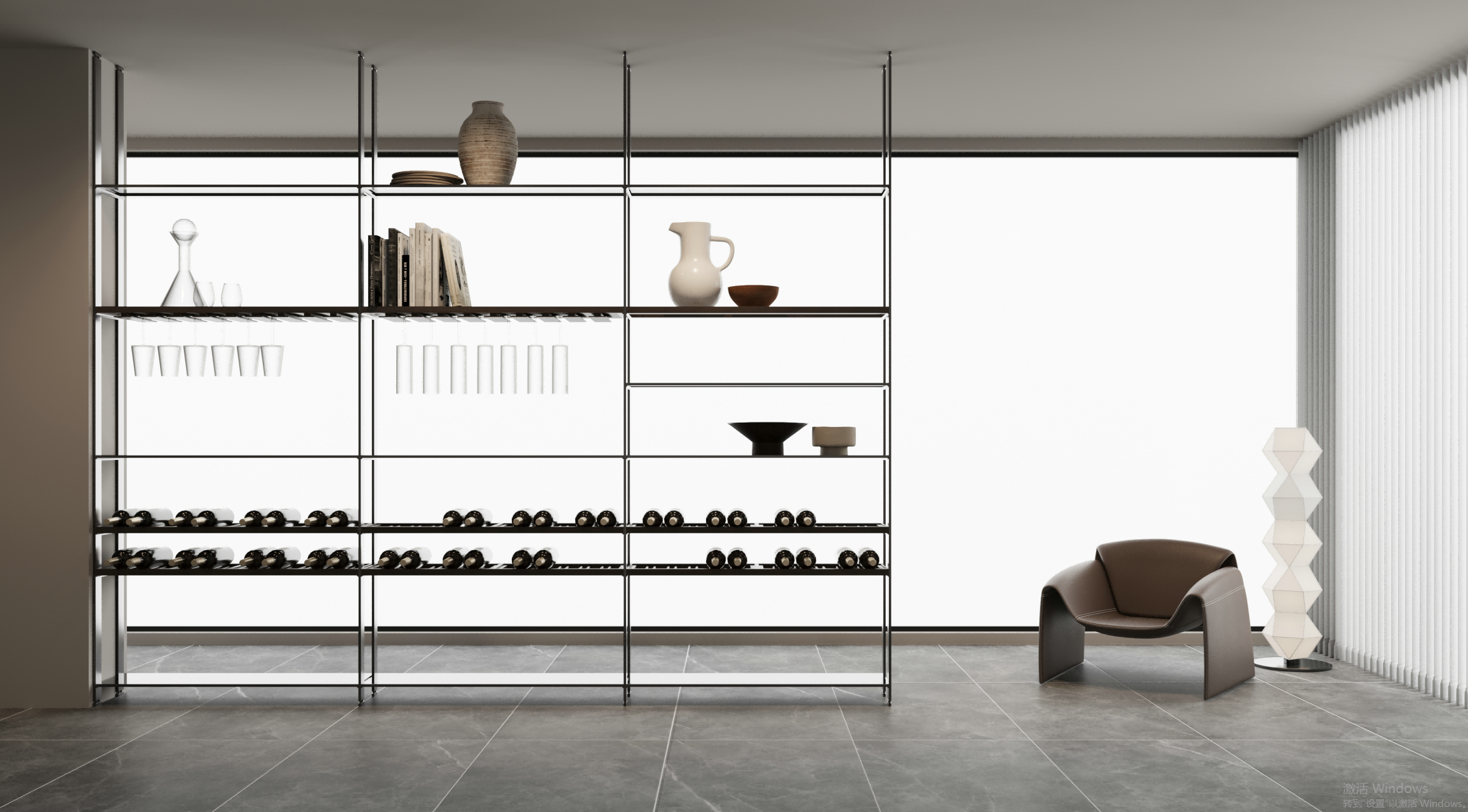 Herói da coluna do chão ao teto