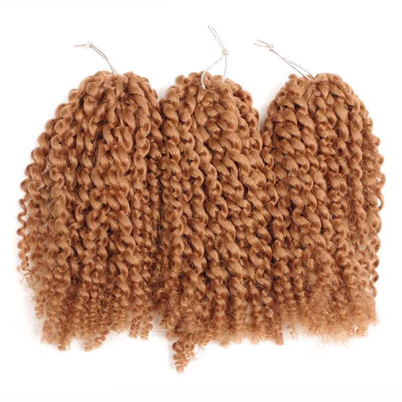 Hot sell  Synthetic Crochet Braids Curly Malibob Two Tone Braiding Hair Afro Kinky Braiding Hair wholesale