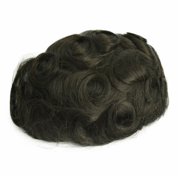 virgin cuticle aligned hair replacement human hair wig men toupee human hair toupee