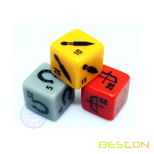 16mm Colorful Custom Printing Dice Cube