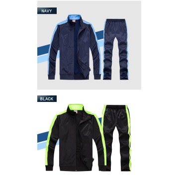 Set da tuta da uomo Set di abbigliamento sportivo con cerniera completa