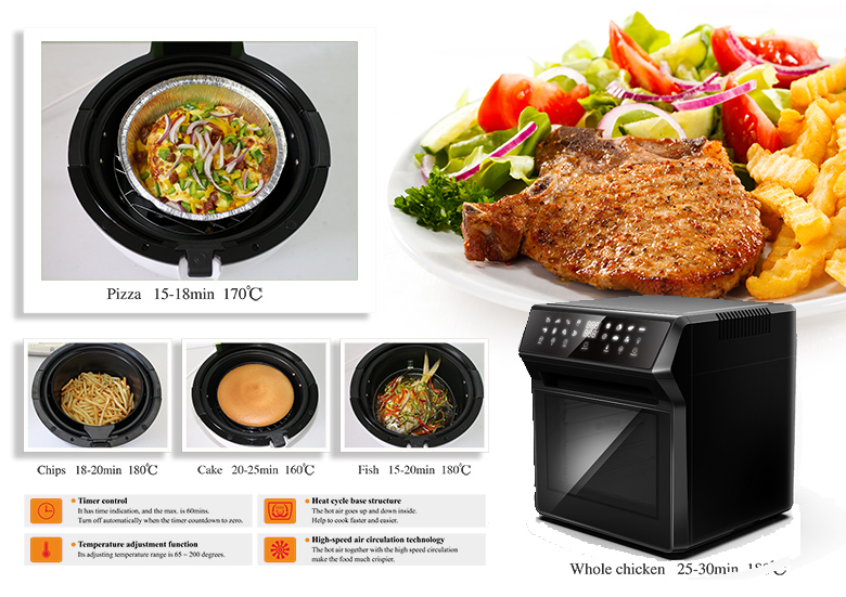 14L Big steam air fryer toaster oven