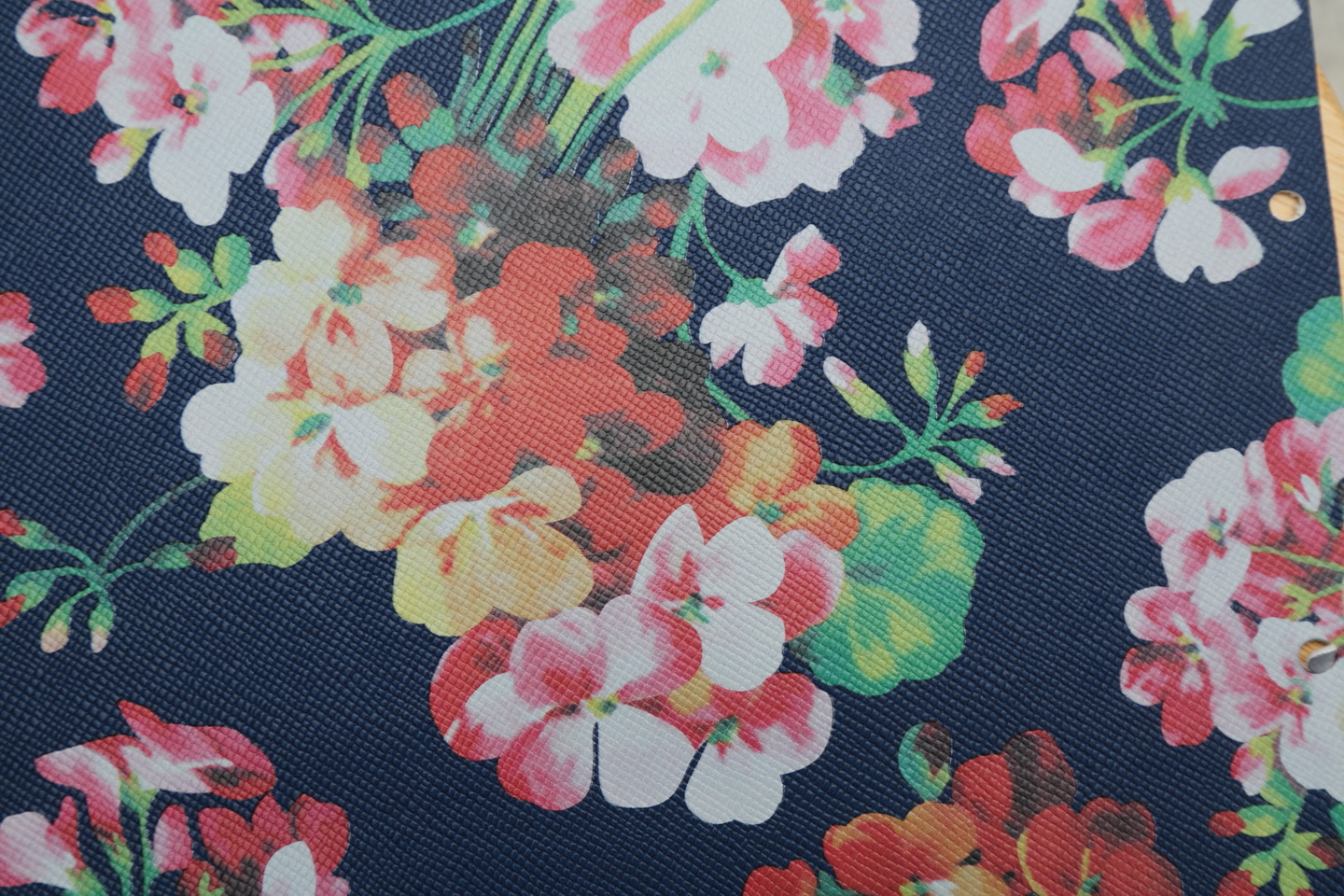 Blumendruck Pu-Leder-Edit Flower Print Pu Leather-Edit