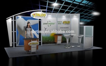 aluminum display for TradeShow custom booth 10x20