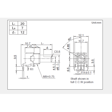 Rk09l series Rotary potentiometer