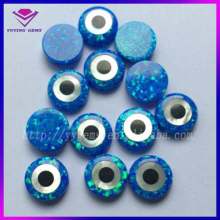Hot Sale Evil Eyes Opal Gem OP-05 Round Fire Synthetic Opal Jewelry