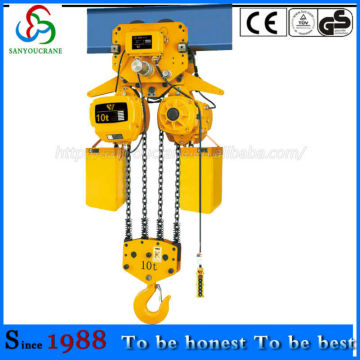 Electric chain block 2 ton crane hook