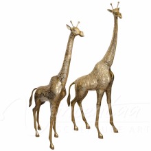 Art craft animal home decor bronze giraffe sculpture