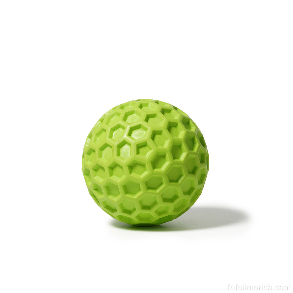 Balle de golf en caoutchouc durable pour chien à mâcher