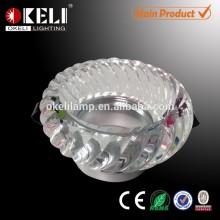 2015 new design k9 G5.3 lamp holder crystal spot light and downlight