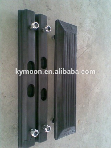 excavator undercarriage parts rubber track shoes, rubber track pad