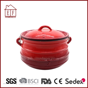 Red Enamel Potjie Size.2