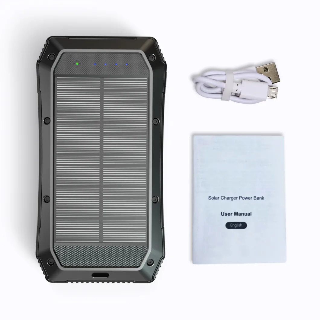 Plastic Solar Power Bank Wireless Charger Solar Power Bank