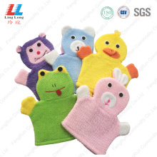 Animal Microfiber absorbent bath gloves