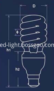 spiral cfl bulbs T2