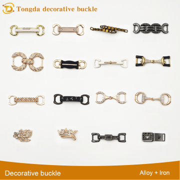 Adjustable Decorative Shoe Buckle with Chain Design