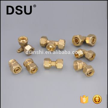 Brass PEX-AL-PEX fitting Brass compression fitting for PEX-AL-PEX pipe