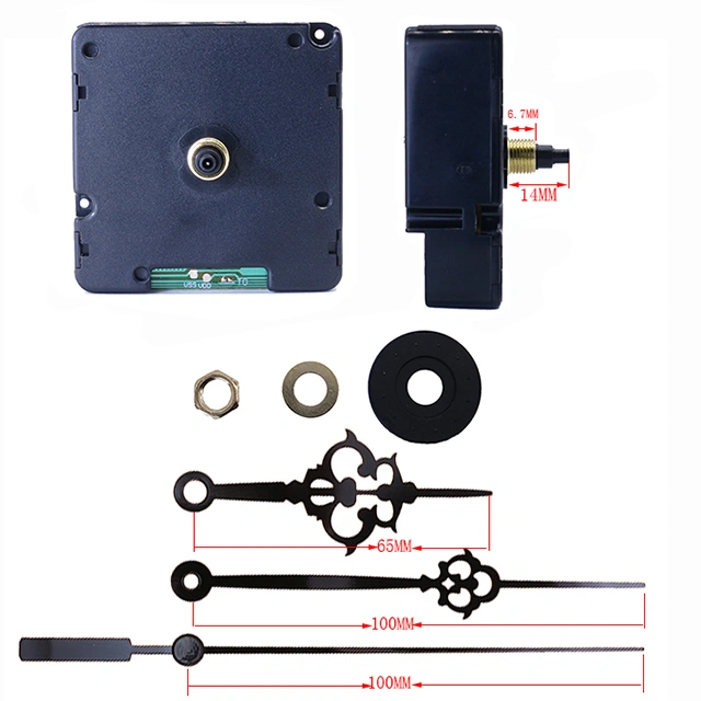 HD1688 DCF JJY MSF WWVB Radio Controlled Clock Movement Clock Mechanism with Metal Hands