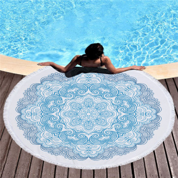 Customized Color Printing High Quality Round Beach Towel