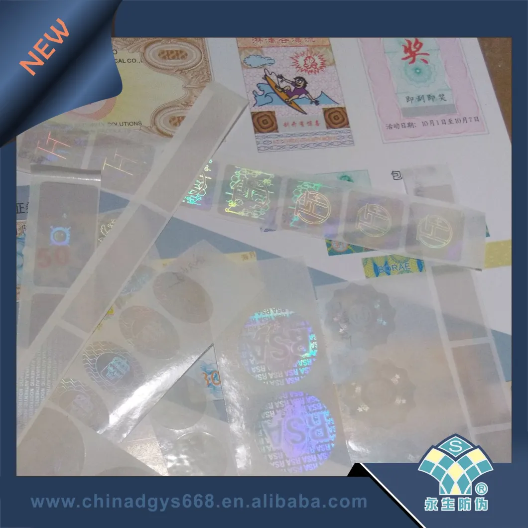 Transparent Holographic Security Hot Stamping Lamination Foil