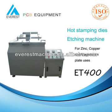 Hot foil stamping dies etching machine