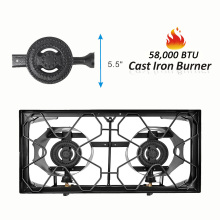 CSA certificate classic double burner stove