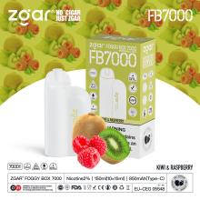 Zgar Foggy Box 7000 Одноразируемая Vape-Kiwi &amp; Raspberry