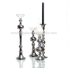 Handmade Borosilicate silver antique candle holder