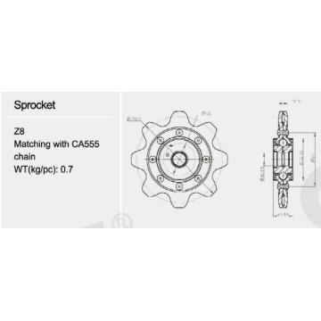 High Quality Wholesale Agricultural for Chain Sprocket 4C1035 (Ah101219)Agricultural Machinery Parts set