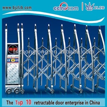 opening folding door pedestrian access control gate