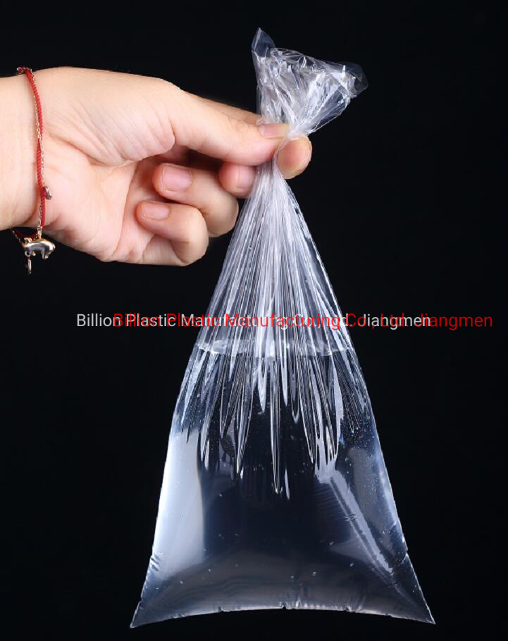 LDPE Transparent Side Seal Flat Bag for Food Packaging