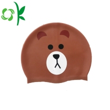 Silicone Training Funny Swim Junior Caps for Kids
