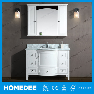 HOMEDEE Newly Oak Wood Vanity Decorated Ceramic Sanitary Ware