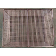 Fine Mesh Stainless Steel Wire Baskets with Locking Clip for Surgical Instruments and Endoscopes
