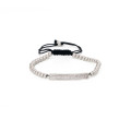 Anil Arjandas Armband schwarz plattierte Perlen Micro Pave Zirkon einstellbar Luxus Armband