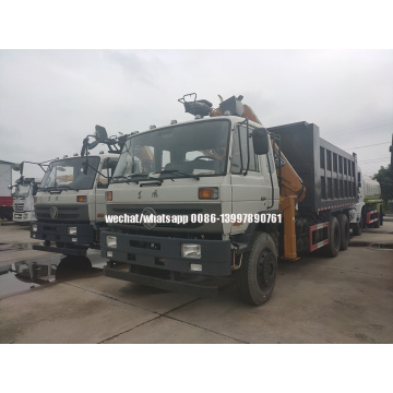 Dongfeng Dump Truck with Articulated 6.3Tons XCMG Crane